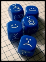 Dice : Dice - 6D - Emotidice Blue - Ebay Mar 2010